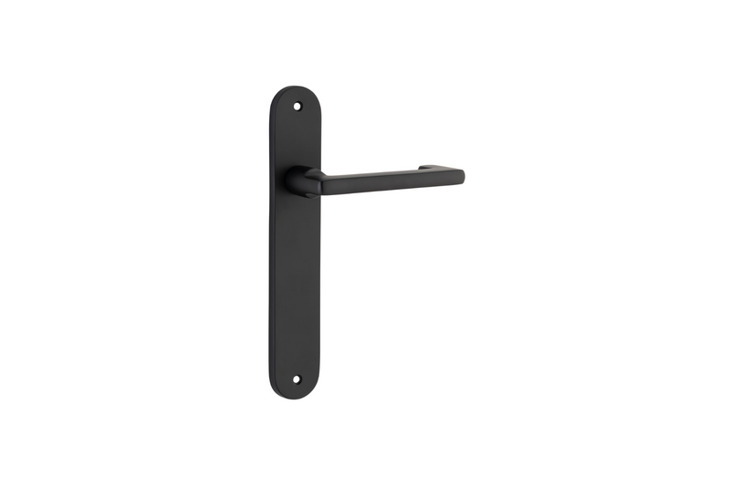 Baltimore Return Lever Oval Matt Black