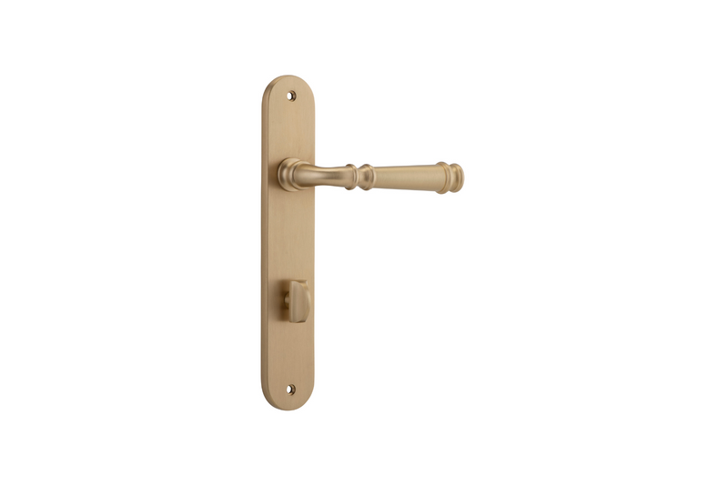 Verona Lever Oval Brushed Brass