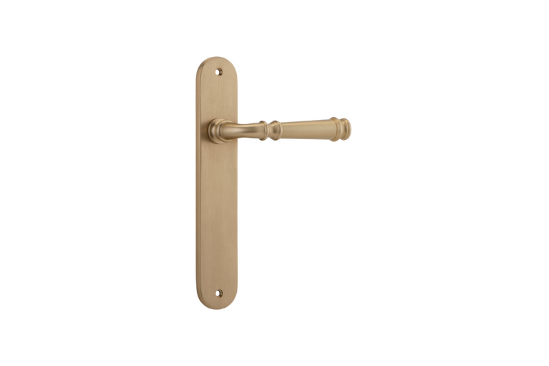 Verona Lever Oval Brushed Brass