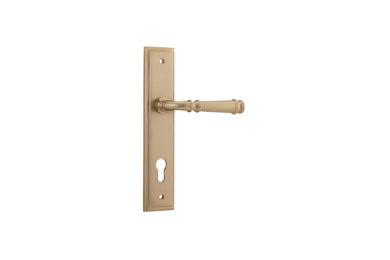 Verona Lever Stepped Brushed Brass