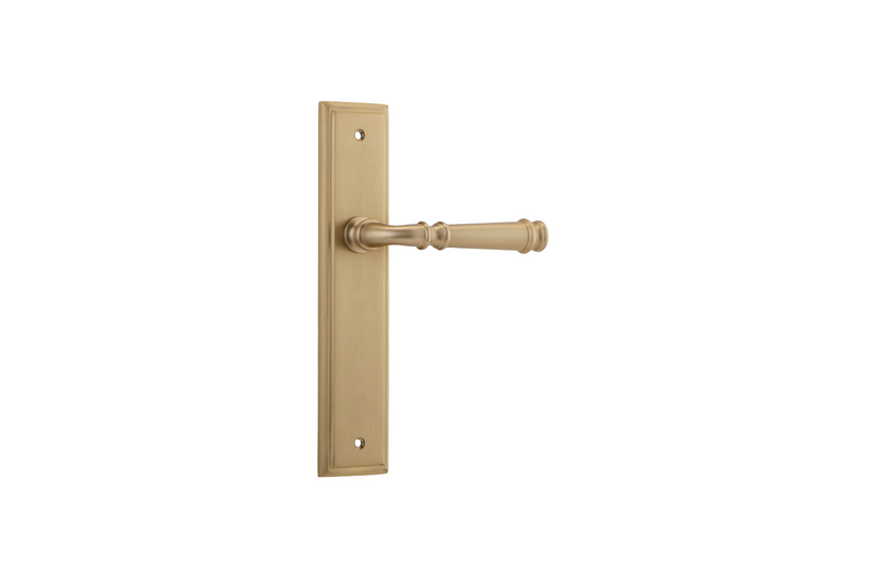 Verona Lever Stepped Brushed Brass