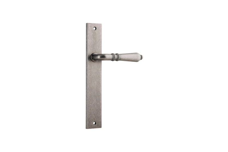 Sarlat Lever Rectangular Distressed Nickel