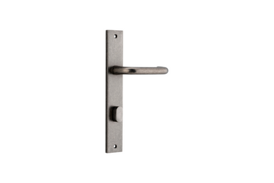 Oslo Lever Rectangular Distressed Nickel