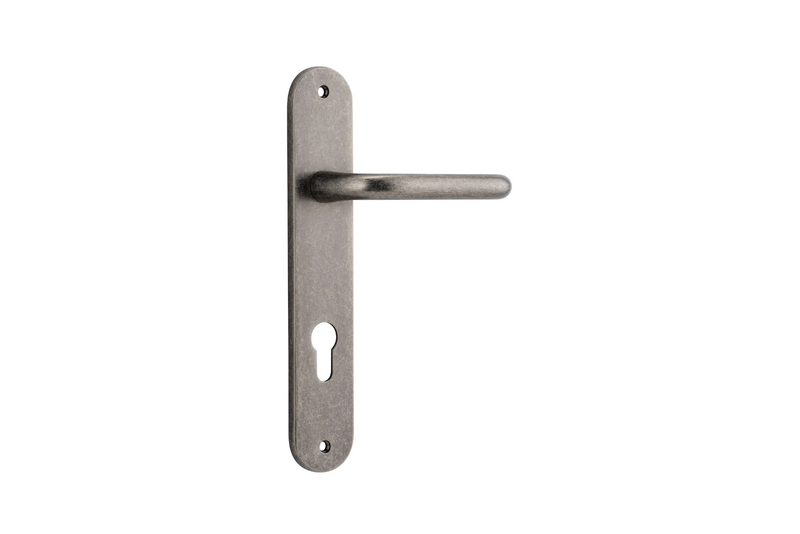 Oslo Lever Oval Distressed Nickel