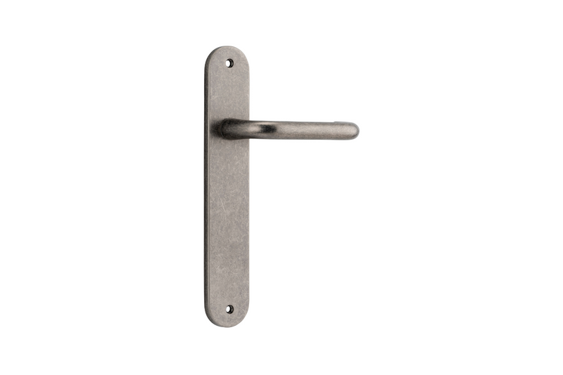 Oslo Lever Oval Distressed Nickel