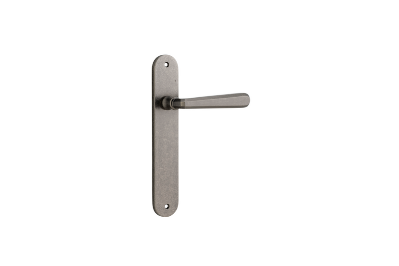 Copenhagen Lever Oval Distressed Nickel