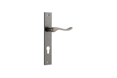 Stirling Lever Rectangular Distressed Nickel