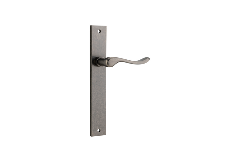 Stirling Lever Rectangular Distressed Nickel