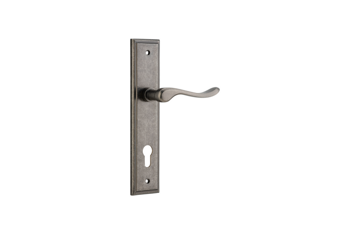 Stirling Lever Stepped Distressed Nickel