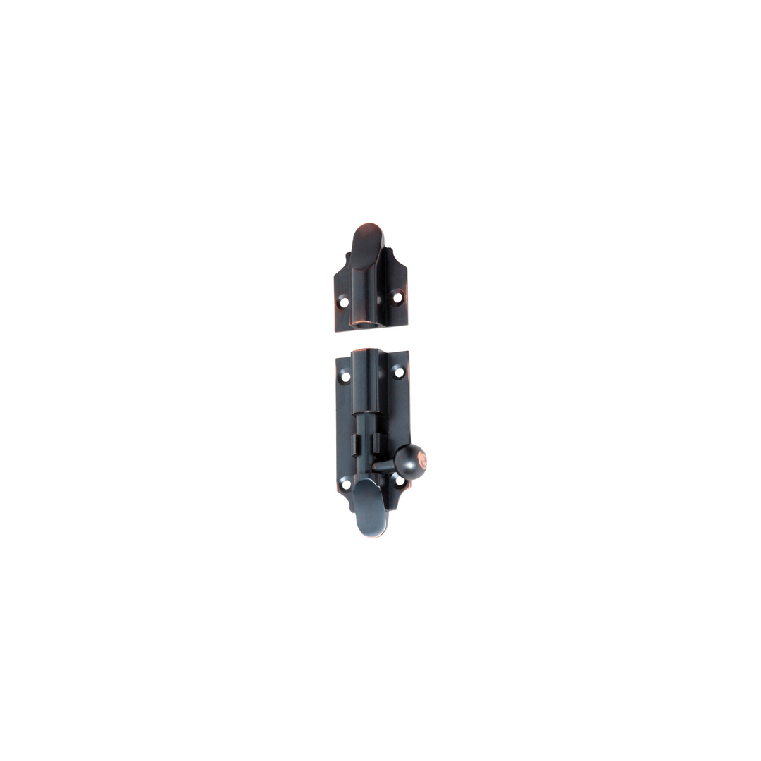 Barrel Bolt - Victorian Antique Copper 75mm