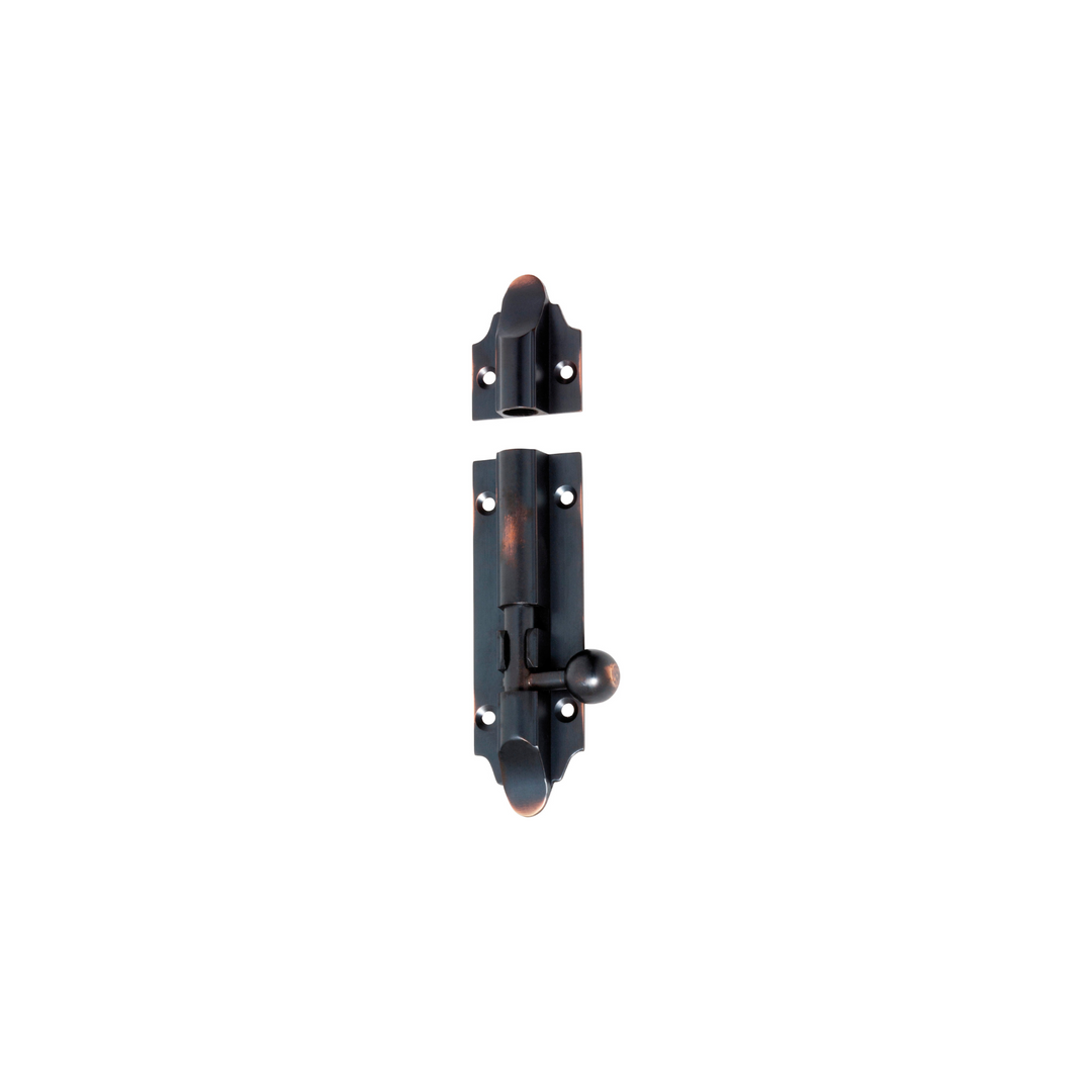 Barrel Bolt - Victorian Antique Copper 100mm