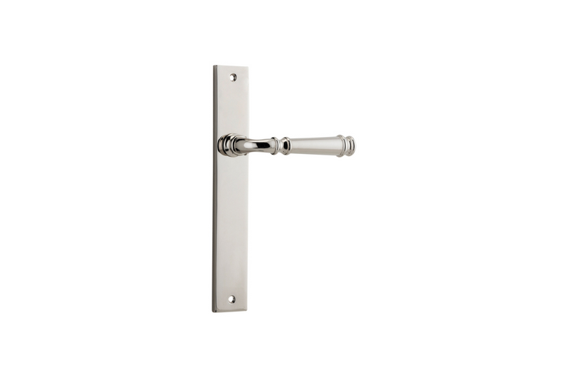 Verona Lever Rectangular Polished Nickel