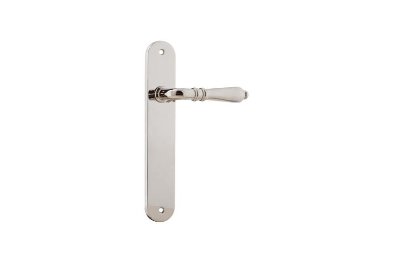 Sarlat Lever Oval Polished Nickel