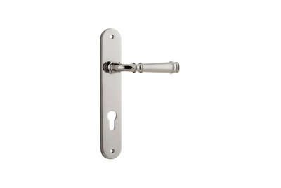 Verona Lever Oval Polished Nickel