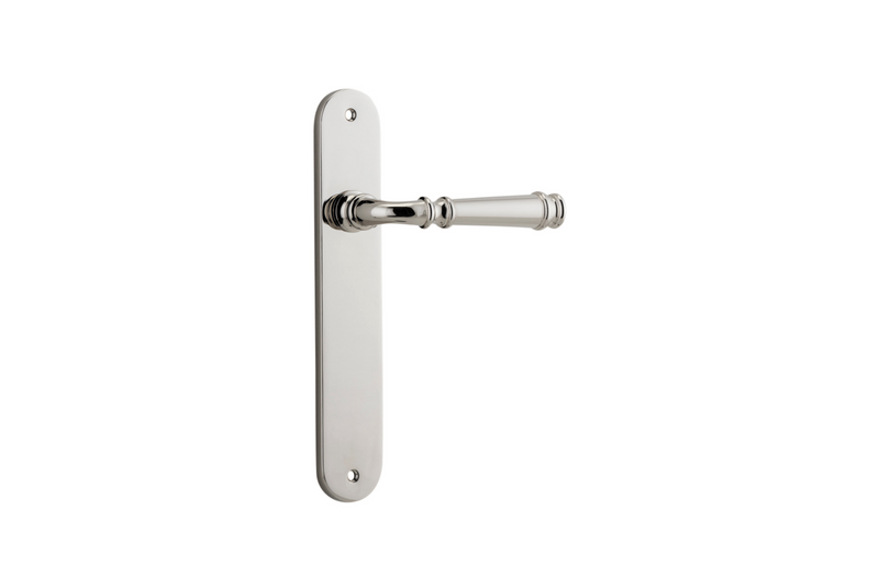 Verona Lever Oval Polished Nickel