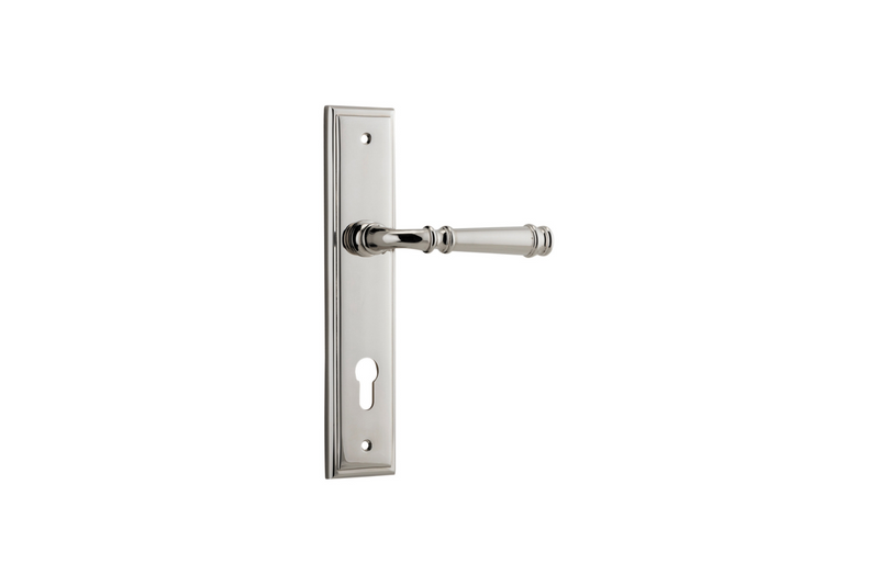 Verona Lever Stepped Polished Nickel