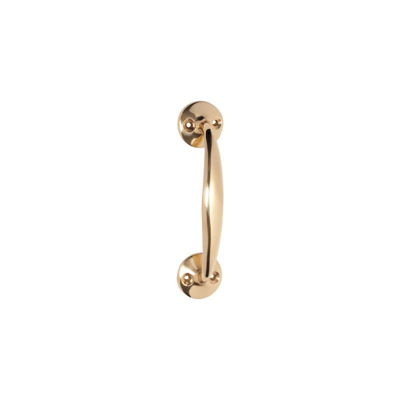 Telephone Pull Handle Polished Brass 110mm