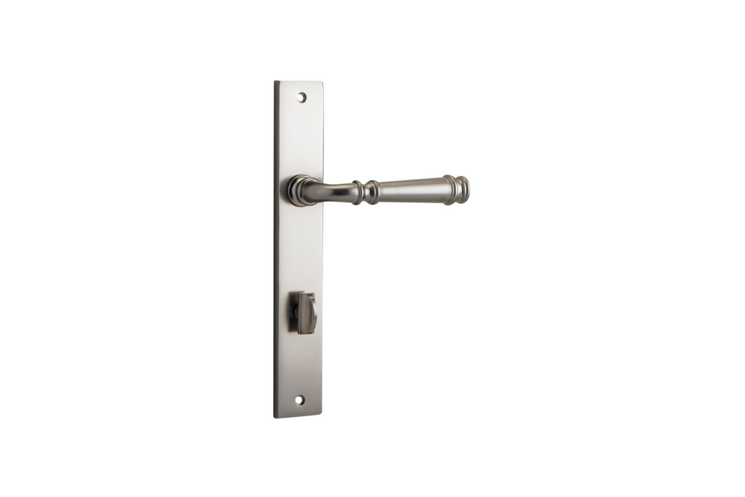 Verona Lever Rectangular Satin Nickel