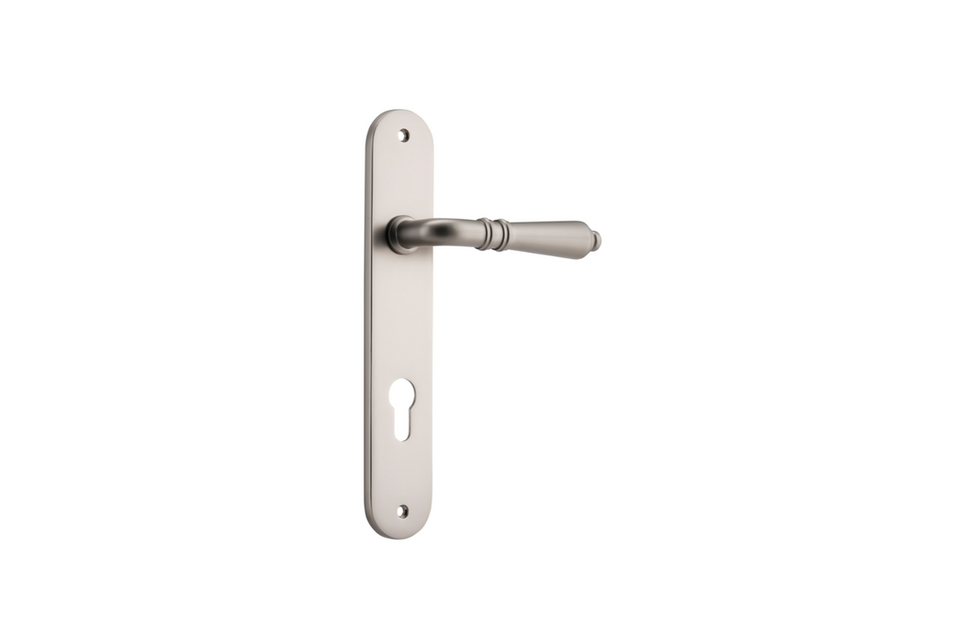 Sarlat Lever Oval Satin Nickel