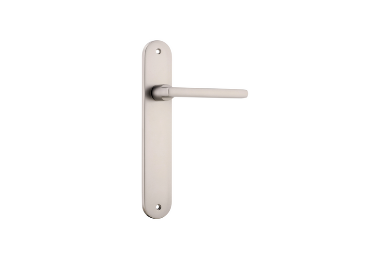 Baltimore Lever Oval Satin Nickel