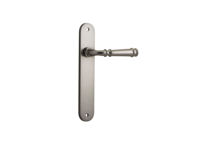 Verona Lever Oval Satin Nickel