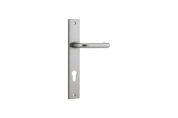 Oslo Lever Rectangular Satin Nickel