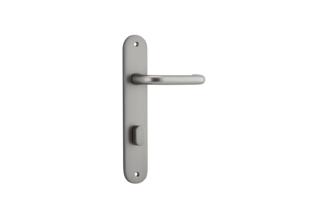 Oslo Lever Oval Satin Nickel