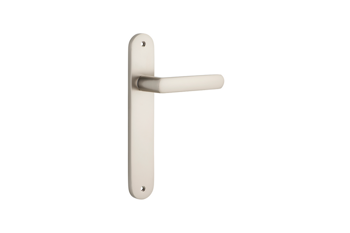 Osaka Lever Oval Satin Nickel