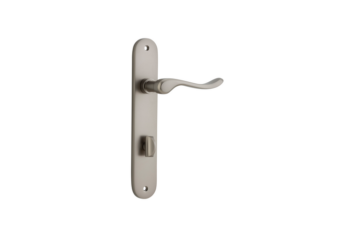 Stirling Lever Oval Satin Nickel