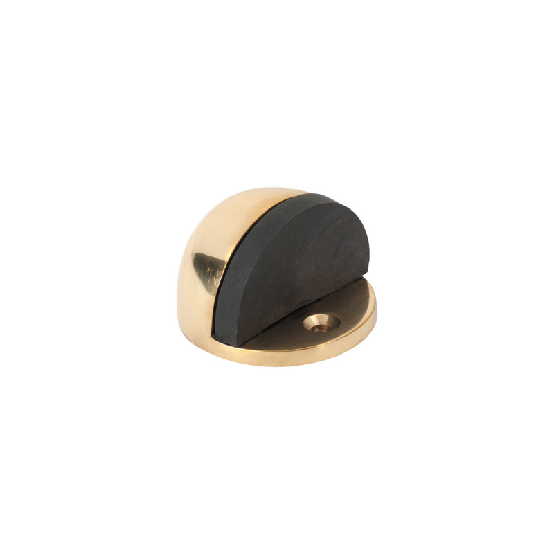 Door Stop - Oval Polished Brass