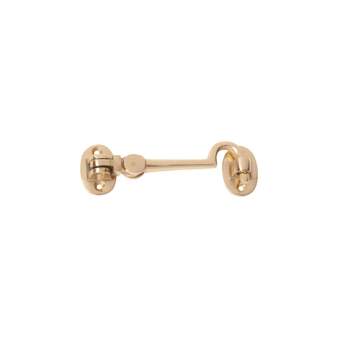 Cabin Hook Polished Brass 100mm