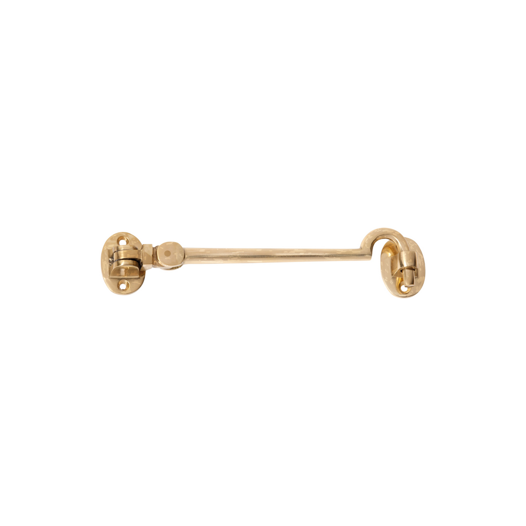 Cabin Hook Polished Brass 150mm