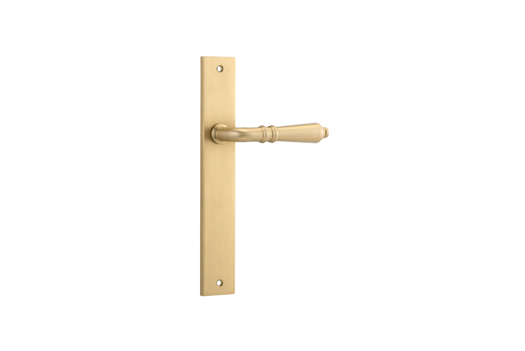 Sarlat Lever Rectangular Brushed Brass