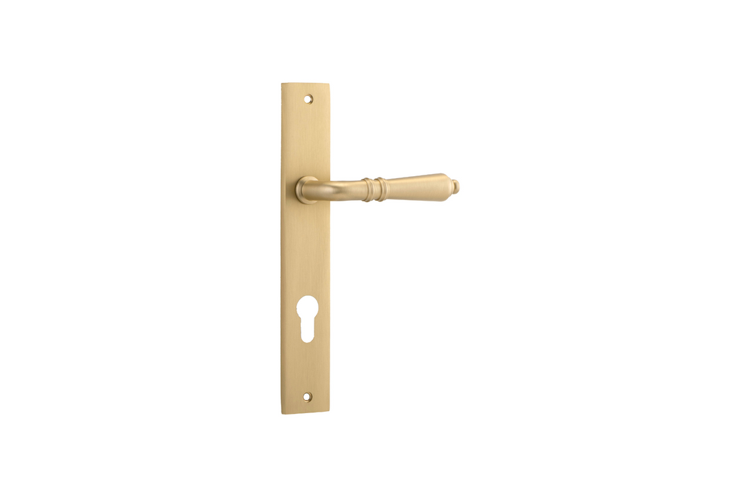 Sarlat Lever Rectangular Brushed Brass