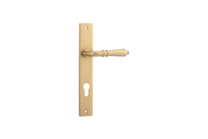 Sarlat Lever Rectangular Brushed Brass