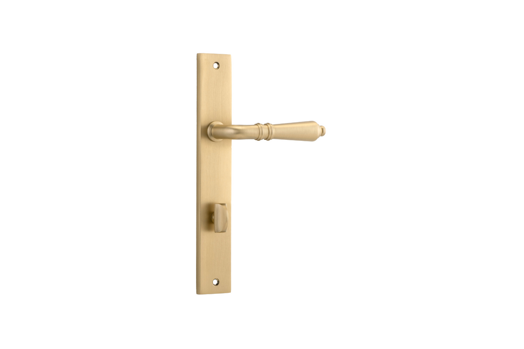 Sarlat Lever Rectangular Brushed Brass
