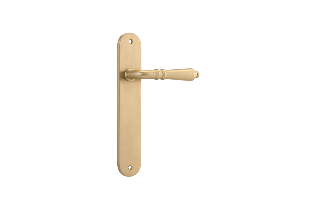 Sarlat Lever Oval Brushed Brass