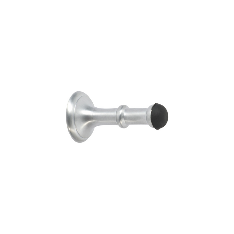 Door Stop - Concealed Fix Satin Chrome 80mm