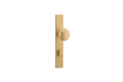 Cambridge Knob Rectangular Brushed Brass