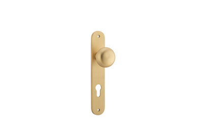 Cambridge Knob Oval Brushed Brass