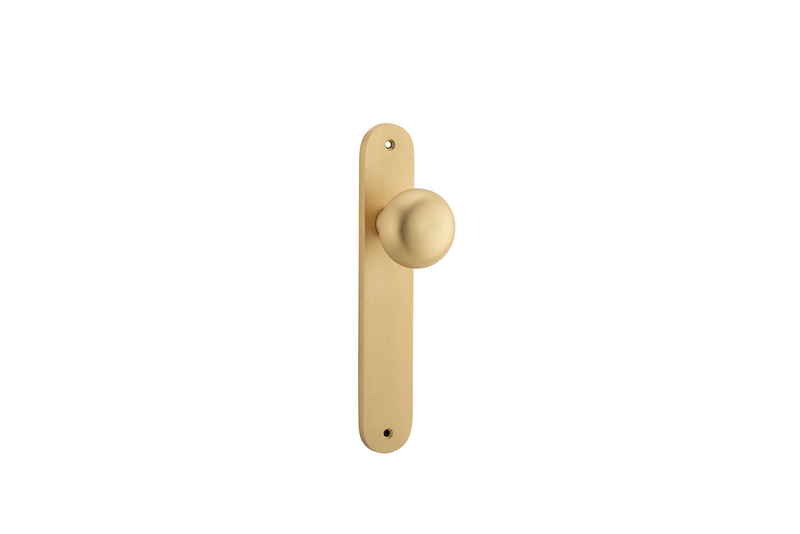 Cambridge Knob Oval Brushed Brass