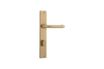 Oslo Lever Rectangular Brushed Brass