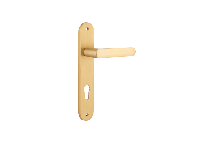 Osaka Lever Oval Brushed Brass