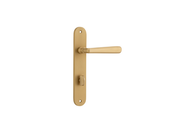 Copenhagen Lever Oval Brushed Brass