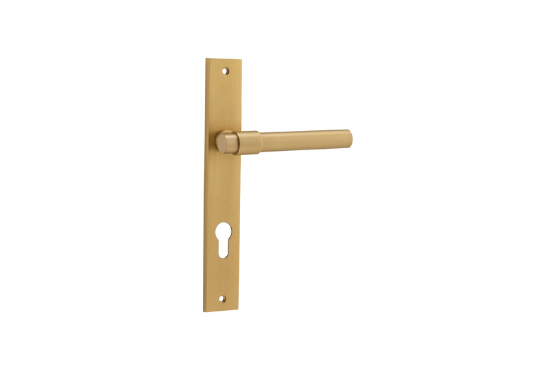 Helsinki Lever Rectangular Brushed Brass