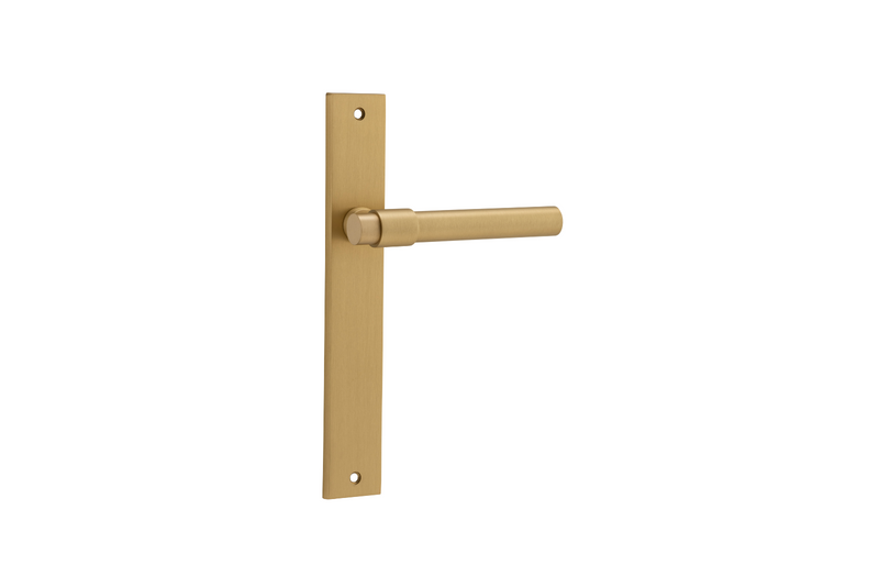 Helsinki Lever Rectangular Brushed Brass