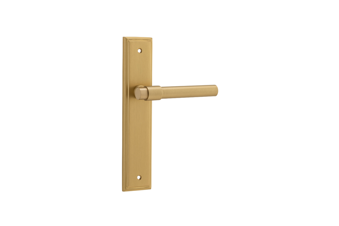 Helsinki Lever Stepped Brushed Brass