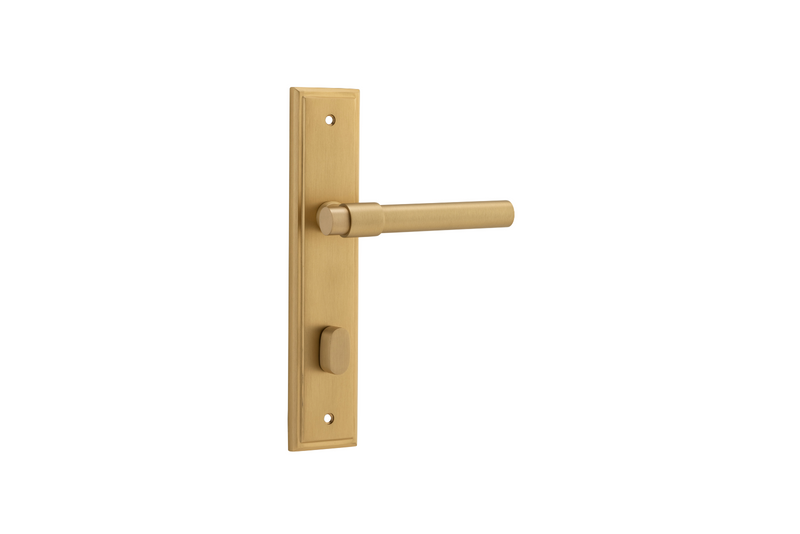 Helsinki Lever Stepped Brushed Brass