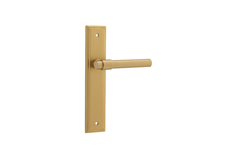 Helsinki Lever Stepped Brushed Brass