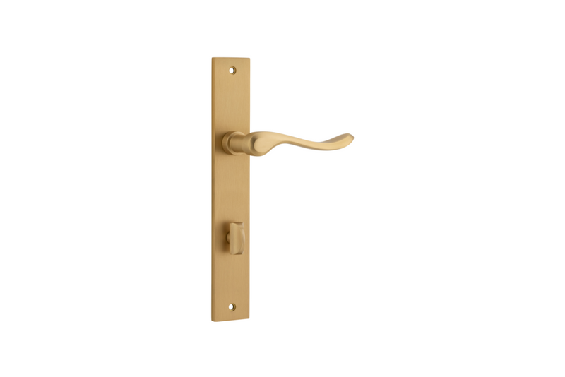 Stirling Lever Rectangular Brushed Brass